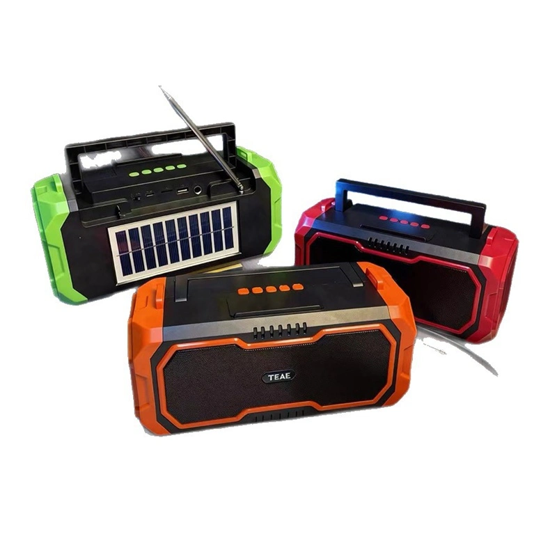 Solar-Powered Bluetooth Speaker with Handle for Portable Karaoke Wholesale