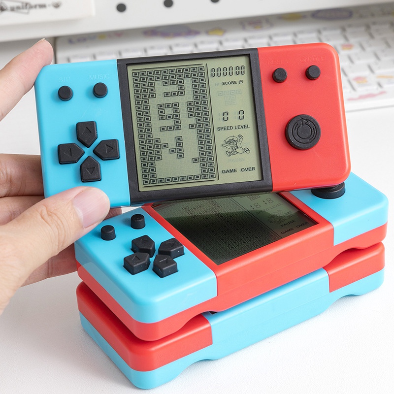 Classic New Model 3.5-inch Large Screen Tetris Handheld Game Console.