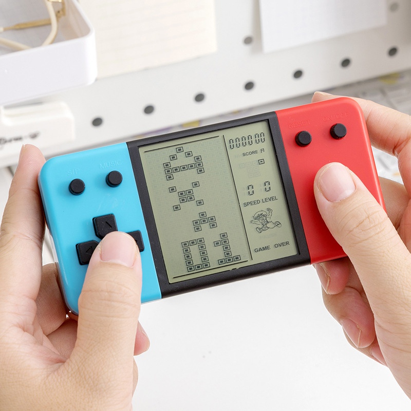 Classic New Model 3.5-inch Large Screen Tetris Handheld Game Console.